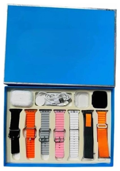 7 Kordonlu Unisex Akıllı Saat Çoklu Kordon Seçeneği Amoled Ekran indirimleri