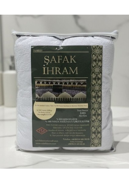 Şafak Ihram Hac ve Umre Kıyafeti 1500GR Kareli Desen