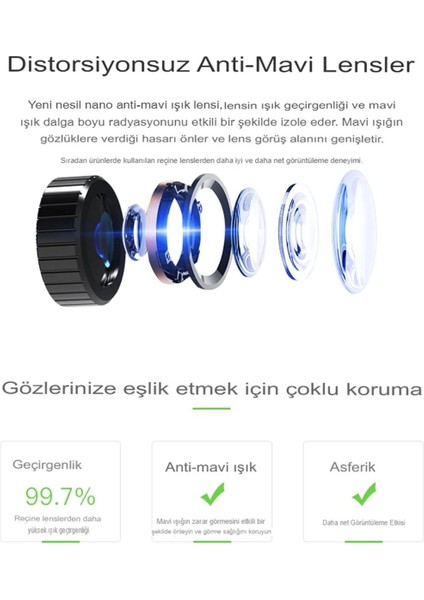 Shinecon SC-G04EA 3D Sanal Gerçeklik Gözlüğü - Siyah
