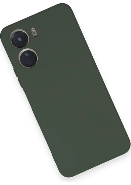 Vivo Y16 Kılıf Nano Içi Kadife Silikon - Koyu Yeşil modelleri