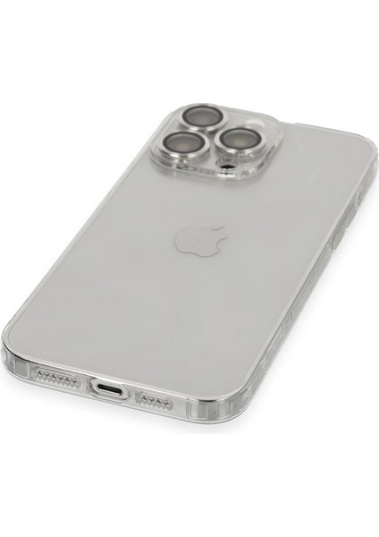 iPhone 14 Pro Kılıf Luko Lens Silikon - Gümüş fırsatları