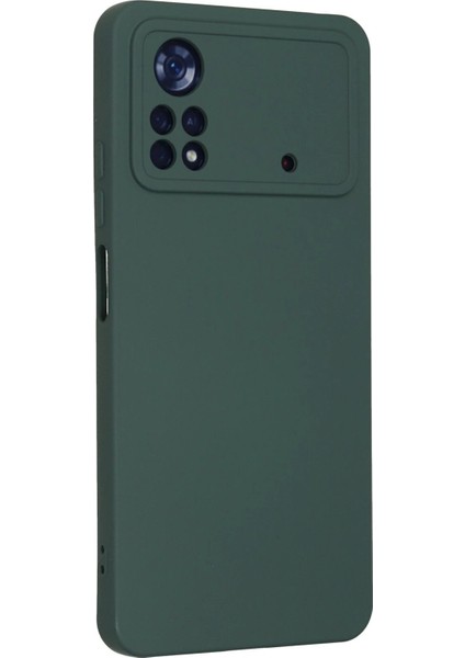 Xiaomi Poco X4 Pro 5g Kılıf Nano Içi Kadife Silikon - Koyu Yeşil modelleri