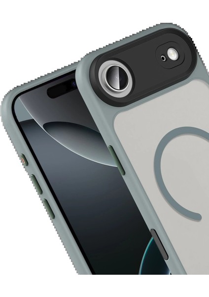 Apple iPhone 17 Air Megane Magsafe Kapak - Titan Gri fiyatları