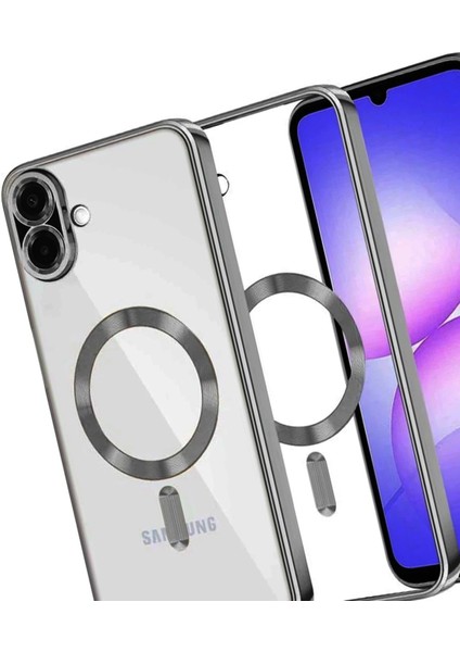 Samsung Galaxy A07 Kross Magneticsafe Kapak - Titan Gri modelleri