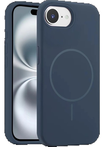 iPhone 16E Kılıf Jully Magsafe Kapak - Lacivert