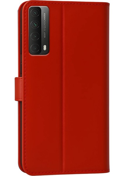 Huawei P Smart 2021 Kılıf Trend S Plus Kapaklı Kılıf - Kırmızı fırsatları