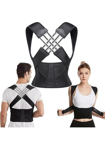Okavango Dik Duruş Korsesi, Dik Durma Korsesi, Ayarlanabilir Kemer, Duruş Düzeltici, Dik Durmayı Sağlayan Sırt Korsesi,sırt Ağrısı, Kadın, Erkek