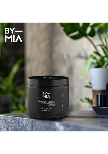 By Mıa Fiber Saç Kremi, Güçlü Tutuş ve Mat Görünüm, Tüm Saç Tipleri Için, Narenciye-Odunsu Koku, 130 Ml, Krem Form,