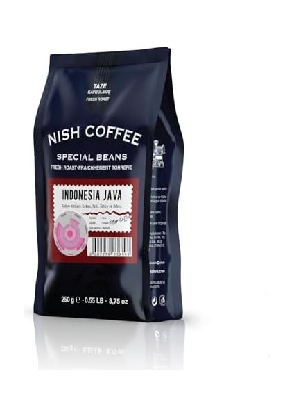 Nish Kahve Filtre Kahve Endonezya Java 2X250 Gram Çekirdek fiyatları