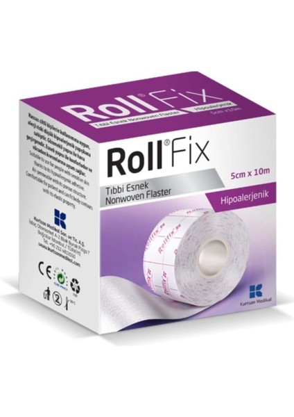 Roll Fix Esnek Hipoalerjenik 5cm x 10M Tıbbi Flaster
