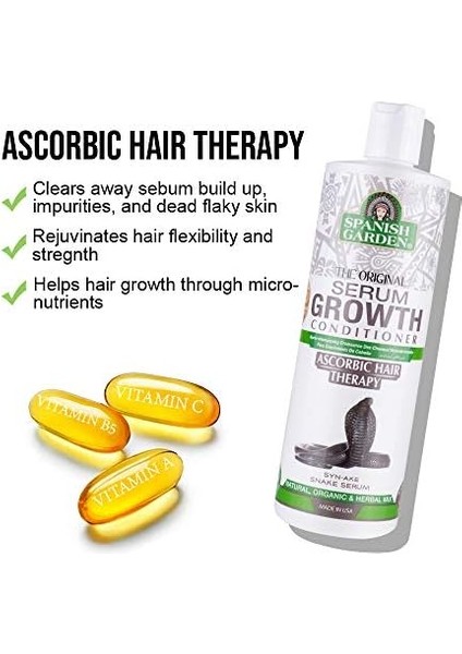 Spanish Garden Organik Saç Uzatma Saç Kremi 450 ml