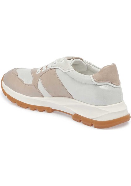 Bej Hakiki Deri Kadın Sneaker - K24I1AY67494-A25