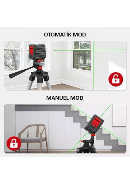 KBL90GTP 30 Metre Profesyonel Yatay ve Dikey Otomatik Hizalamalı Yeşil Çapraz Çizgi Distomat + modelleri
