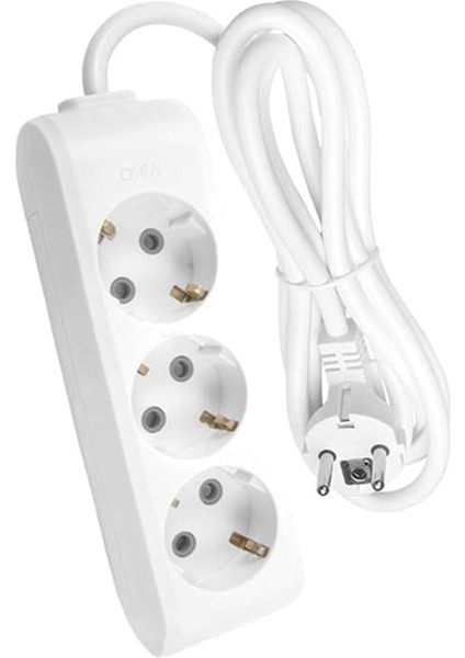 Multi-Let Üçlü Priz Topraklı Kablolu Çocuk Korumalı 5 mt