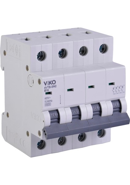 4VTB-4B16 Otomatik Sigorta 4,5ka B Tipi 4 Kutup 16A