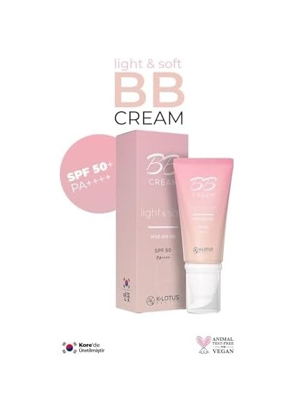 K-Lotus Beauty Light & Soft Ince Yapılı Hafif Kapatıcı Bb Krem Spf 50 Pa+++ 45 ml fiyatları