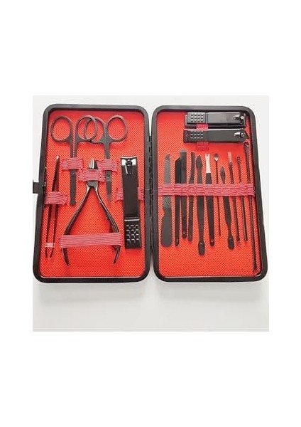 Gaman Profesyonel 18 Parça Çok Fonksiyonlu Manikür ve Pedikür Tırnak Seti Burun Kıl Alma ve Kaş Makası Set modelleri