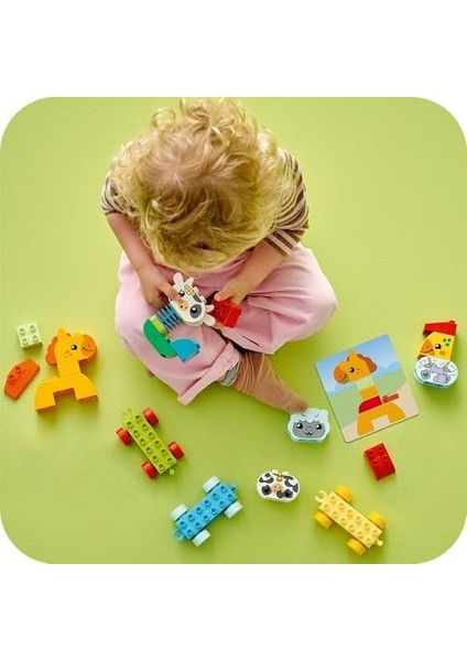 Ilk Hayvan Trenim 10412-1 Buçuk Yaş ve Üzeri Çocuklar Için Tekerlekli Oyuncak Tren Içeren Eğitici Yapım Seti (19 Parça) fiyatları