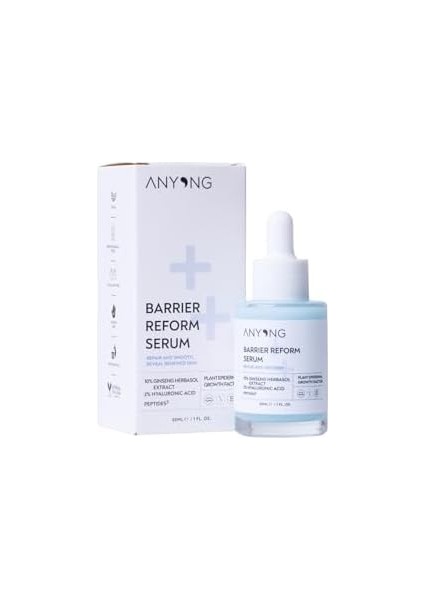Anyong Bariyer Onarıcı, Kırışıklık ve Yaşlanma Karşıtı Serum (Hyalüronik Asit & Peptit & Seramid & Ginseng)