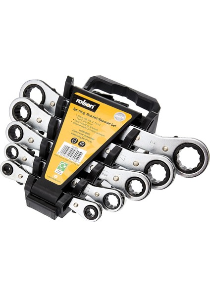 46905 5 Pc Ratchet Ring Spanner Set