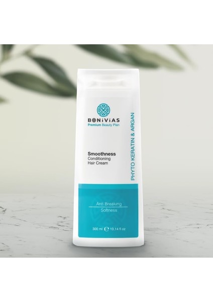 Bonivias Besleyici Saç Bakım Kremi Saç Kırıklarını Engellemeye Yardımcı, Koparak Dökülmelere Karşı Besleyici