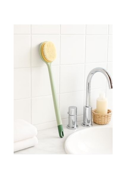 Suwors 2’si 1 Arada Duş Fırçası – Uzun Saplı, Çift Taraflı Banyo Lifi, Sırt ve Vücut Temizleme Için Peeling ve Masaj Etkili Duş Fırçası fiyatları