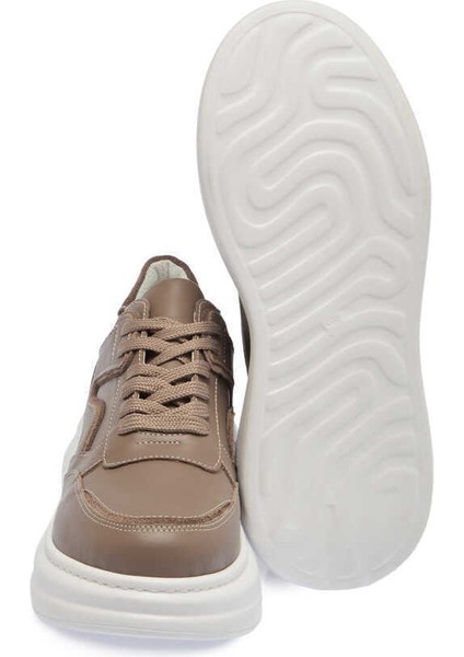 Vizon Hakiki Deri Kadın Sneaker - K24I1AY67491-A44