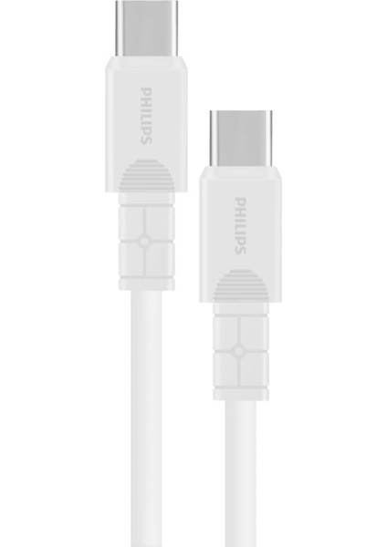 DLC3001 Usb-C Şarj ve Data Kablosu, 60W, Hızlı Şarj, 3A Yüksek Akım, 1 Metre, Dayanıklı Slikon Kablo (Beyaz)