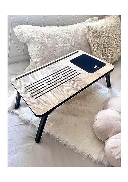 Foldaway Telefon ve Tablet Bölmeli Katlanır Ayaklı Laptop Sehpası Bilgisayar Çalışma Masası modelleri