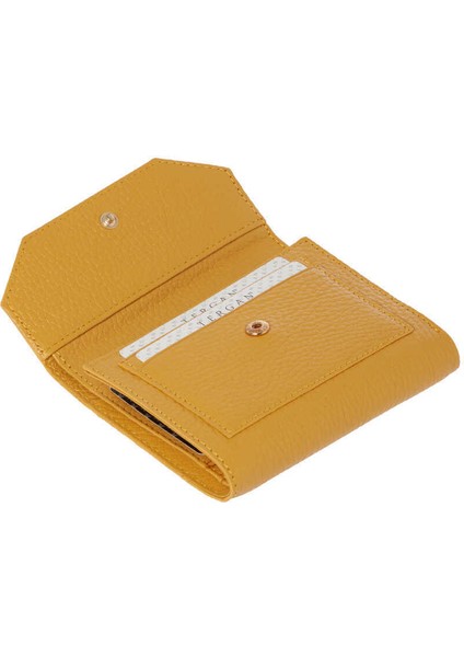 Sarı Hakiki Deri Kadın Cüzdan - S1CB00005809-H28