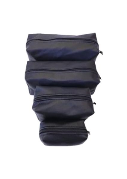 4 Adet, 25, 20, 15 ve 10 cm Uzunluklarında, Yumuşak Yapay Deri, Fermuarlı, Takı, Makyaj Çantası Seti, Organize Çanta,küçük Özel Eşya Çantaları