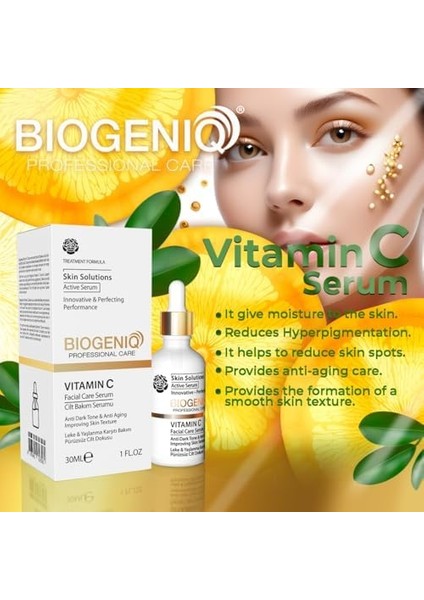 Biogeniq Beauty Professional Care Vitamin C 30 ml Facial Care Serum modelleri