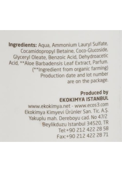 Ecos3 Organik Aloe Vera Özlü Parabensiz Sıvı Sabun (1 x 500 Ml) modelleri