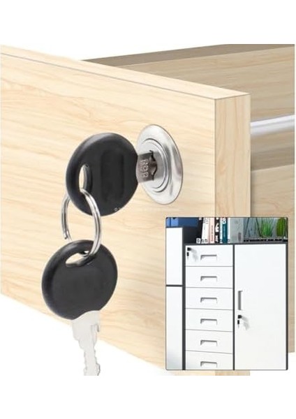 Canex Merkezi Çekmece Kilidi, 19 mm, Çubuksuz, Gövde, Krom Kaplama, Ofis, Ev, Mobilya, Dolap, Etajer Kilidi, Yedek Anahtarlı (19 Mm) modelleri