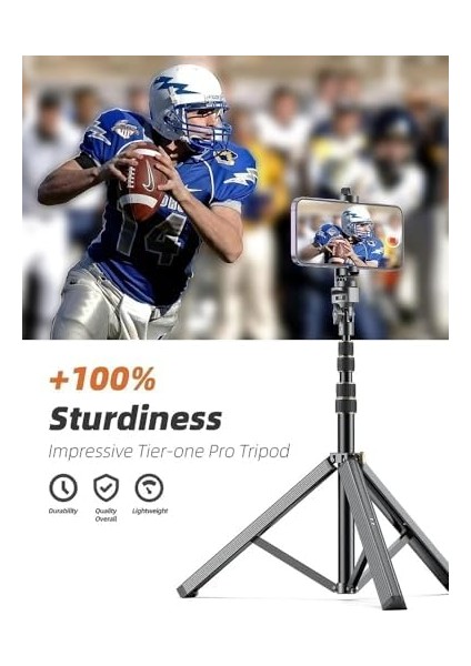 NP688 210 cm ve Monopod Özellikli Kullanımı Kolay ve Pratik Iç ve Dış Mekan Fotoğraf ve Video Çekimleri Için (NP688 210 cm + Telefon Tutucu + Kumanda) fiyatları