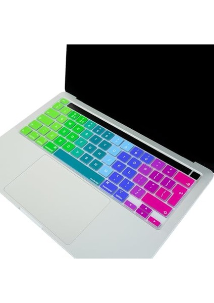 MacBook Klavye Koruyucu Silikon Kılıf Avrupa Ingilizce Baskılı Uk-Ters L Enter Tipi Touchbar Pro 13INÇ M1,m2 A2251,A2289,A2338 -Pro 16 Inç A2141 Uyumlu, Ultra Ince fiyatları