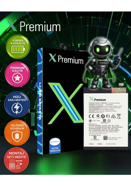 Xpremium Oppo A5 Uyumlu Batarya Pil Süper Yüksek Kalite 4230 Mah BLP673