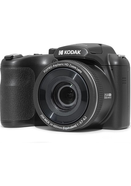 Kodak Pıxpro Astro Zoom AZ255-BK 16MP Dijital Fotoğraf Makinesi 25X Optik Zoom 24 mm Geniş Açı 1080P Full Hd Video ve 3 Inç LCD (Siyah)
