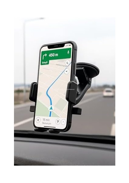 Vakumlu Araç Içi Telefon Tutucu 360 Derece Döner Konsola Göğüse Sabitlenebilir Güçlü Vantuzlu Ayarlanabilir Akıllı Telefon Standı Evrensel Uyum fiyatları