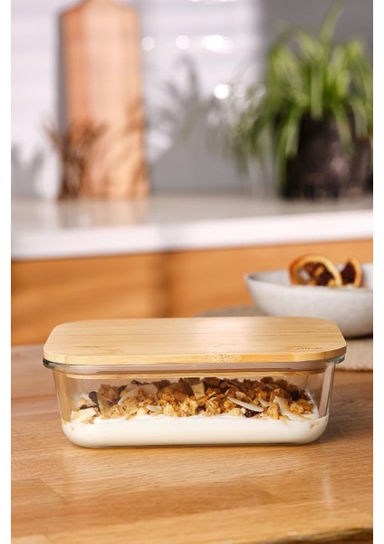 1050 ml Borosilikat Saklama Kabı