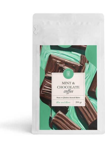 Mim And More Mint & Chocolate Coffee - Nane ve Çikolata Aromalı Kahve Filtre Kahve, 200 gr