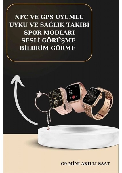 3 Kordonlu Pembe Amoled Ekran Akıllı Saat ve Yeni Nesil Pro Kablosuz Bluetooth Kulaklık Anc/enc