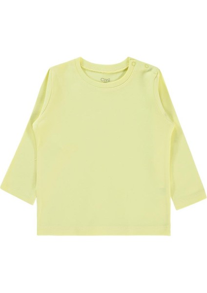 Civil Baby 3-9 Ay Unisex Tek Üst - Sarı 9-12 Ay