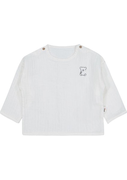 Ayıcık Baskılı 6-18 Ay Takımı - Ekru 9-12 Ay fiyatları