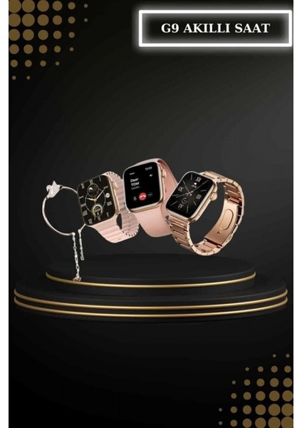 Wireless Şarjlı Pembe Akıllı Saat ve Kablosuz Bluetooth Kulaklık Dokunmatik Kontrol indirimleri