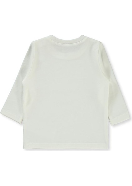 Civil Baby 3-9 Ay Unisex Tek Üst - Ekru 6-9 Ay