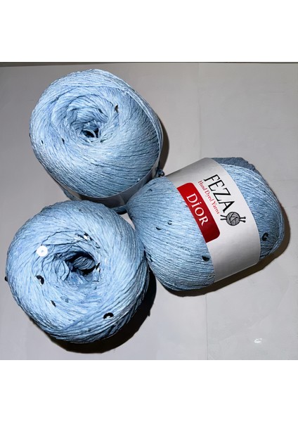 Dior Fantezi Pullu El Örgü Ipliği, 100 Gr, 310 M