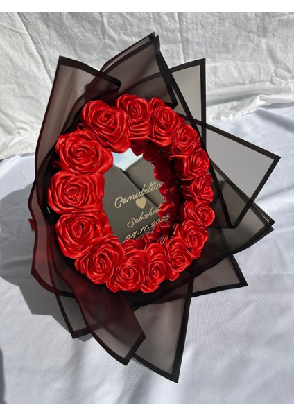 Aynalı Ledli Isteme Çiçeği-Kişiye Özel Tasarım(Ayna Yazılı)