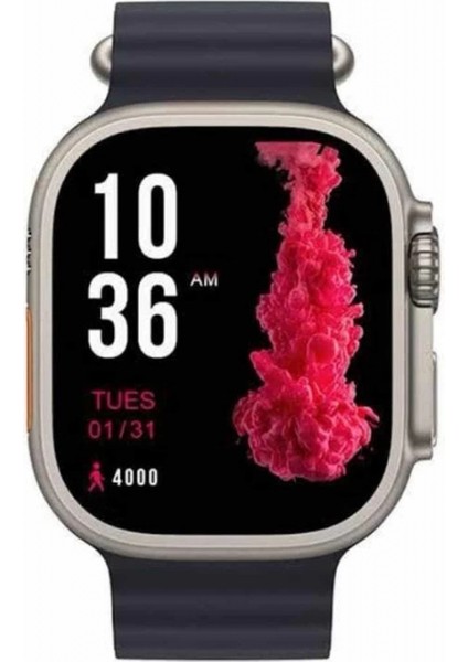 Ultra Akıllı Saat 49 mm Çift Kordonlu Arama Cevaplama Bluetooth Bağlantılı indirimleri