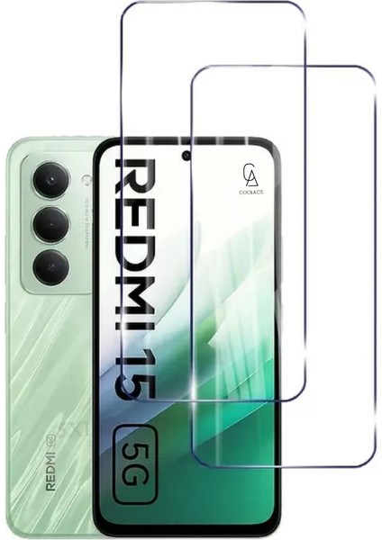 Xiaomi Redmi 15 ile Uyumlu Ekran Koruyucu Şeffaf Temperli Kırılmaz Cam Ekran Koruyucu 2 Adet fiyatları
